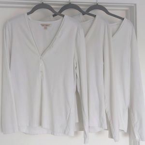 3 Banana Republic cotton tees XL